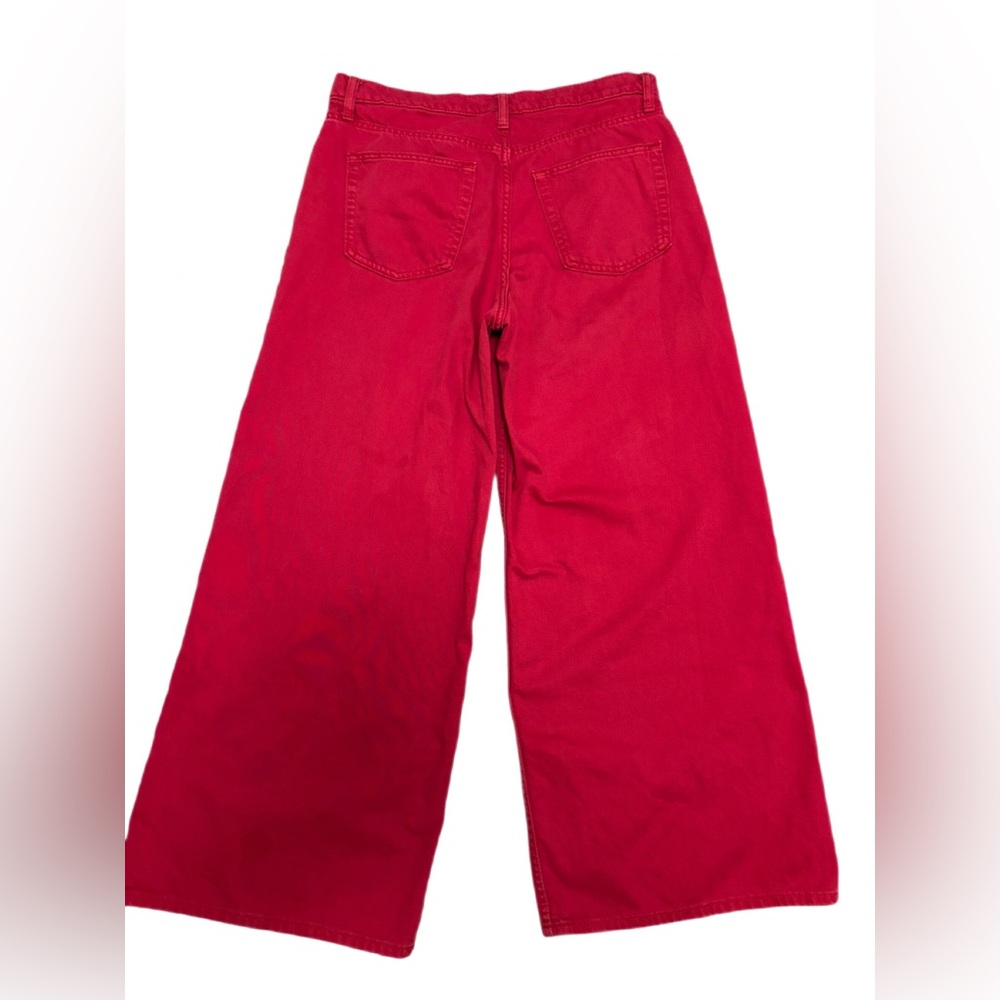 GAP Baggy Mid Rise Wide-Leg Jeans Red, Size 29 (8R) Y2K - Picture 3 of 7